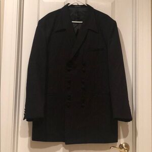 J. Vital Double-Breasted Black Blazer – Size 44R